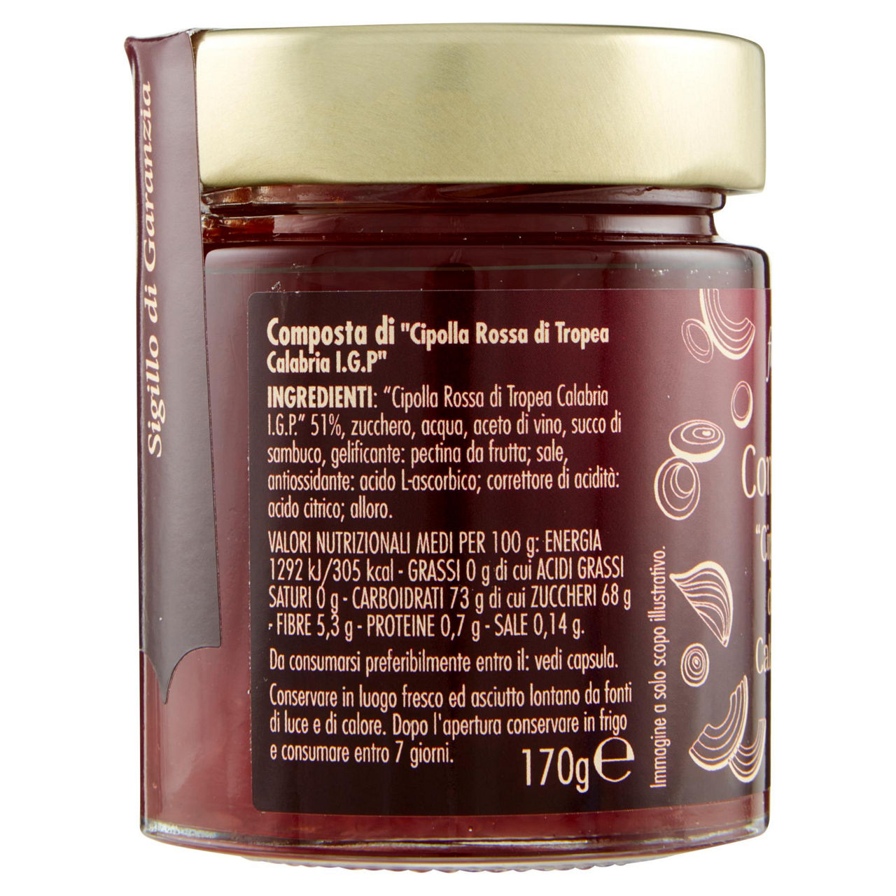 Composta di Cipolla Rossa di Tropea Calabria IGP 170 gr - Immagine 51