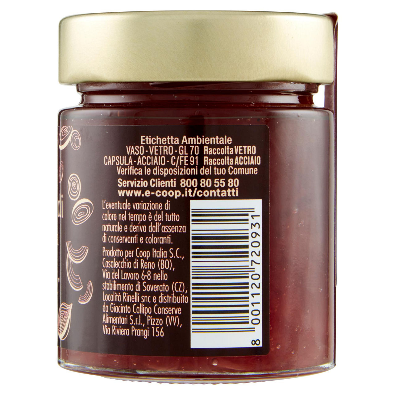 Composta di Cipolla Rossa di Tropea Calabria IGP 170 gr - Immagine 41