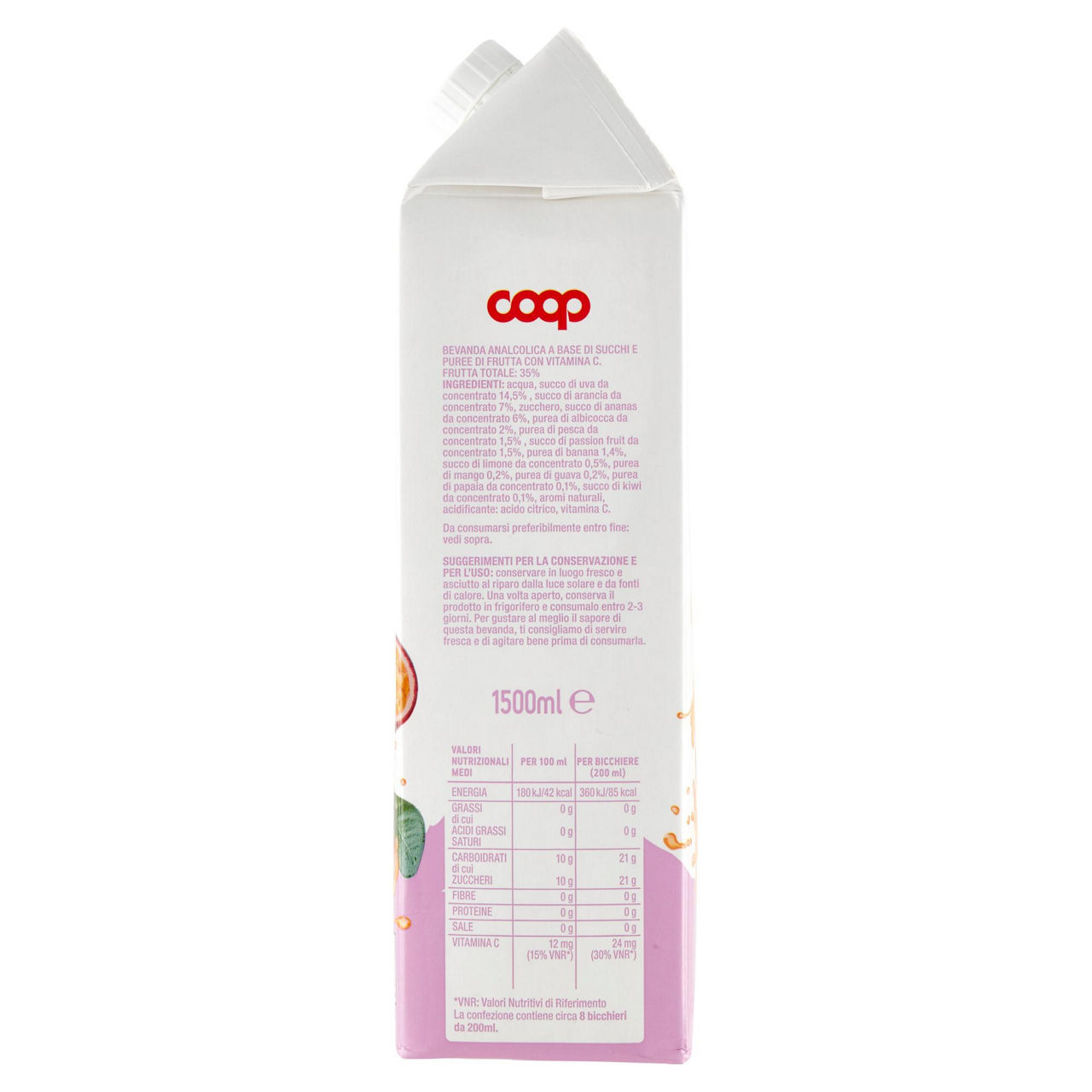Succo multivitaminico 12 frutti fairtrade coop brick tga l 1,5 - Immagine 51
