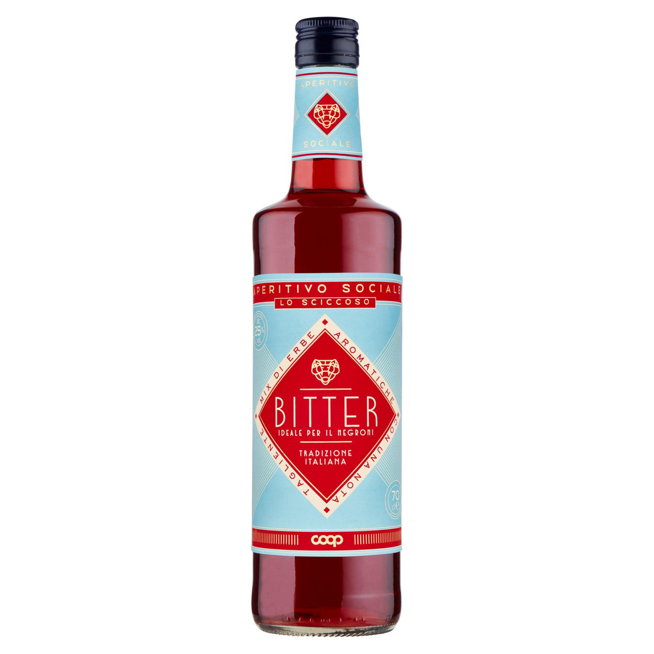 Bitter aperitivo rosso alcolico lo sciccoso 700 ml - Immagine 01