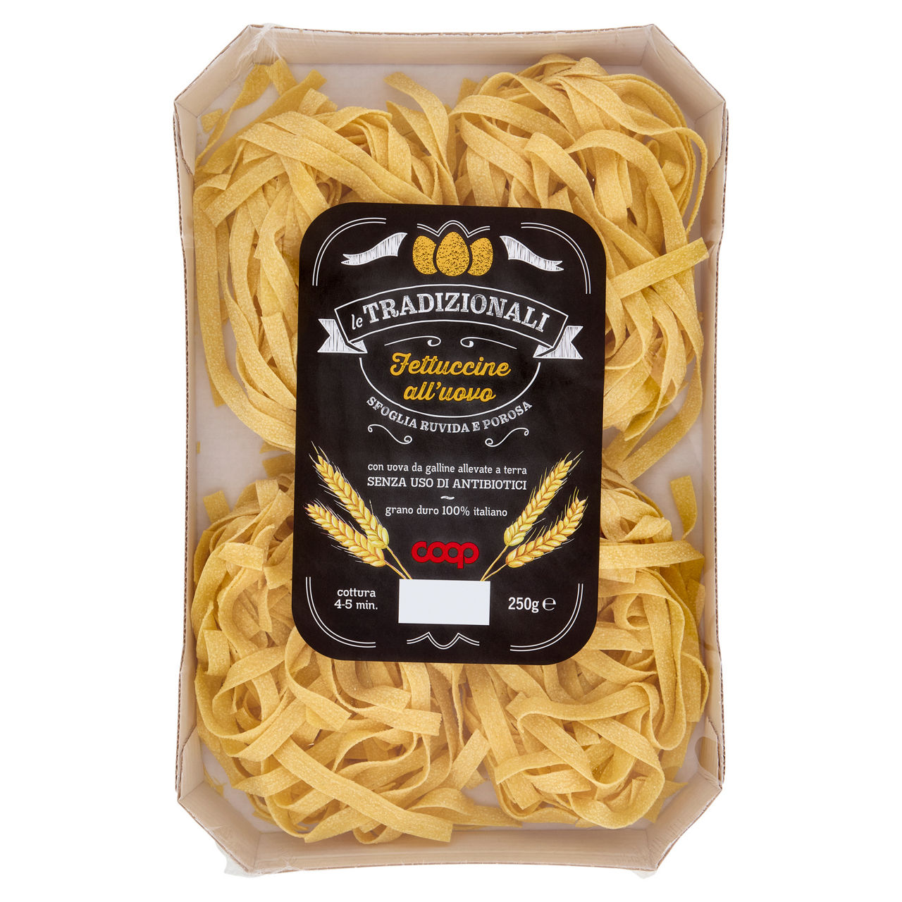 Fettuccine pasta all'uovo ruvida 250 gr