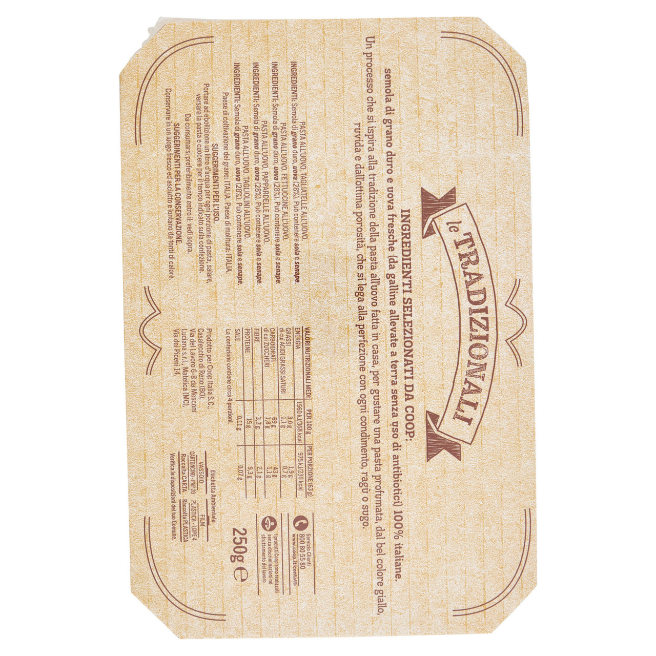 Pappardelle pasta all'uovo ruvida 250 gr - Immagine 31
