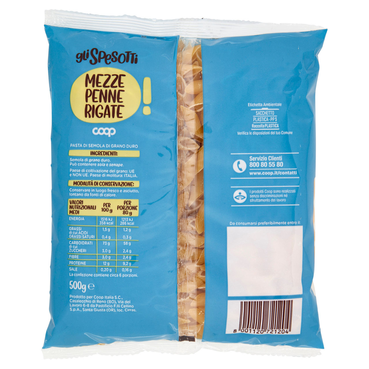 Mezze penne rigate pasta semola di grano duro 500 gr - Immagine 41