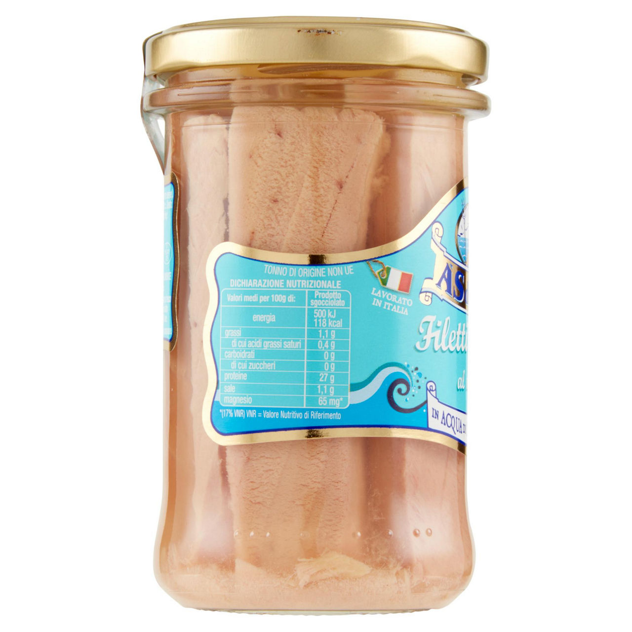 Filetti di tonno al naturale in acqua di mare di sardegna 250 gr  - Immagine 51