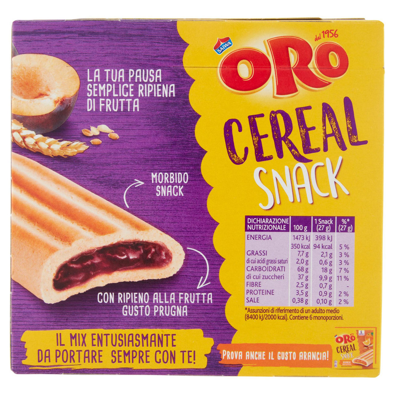 Soffice barretta snack con ripieno alla prugna 162 gr - Immagine 21