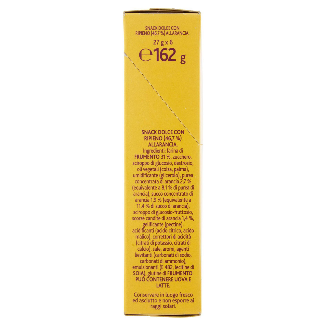 Soffice barretta snack con ripieno all'arancia 162 gr - Immagine 31