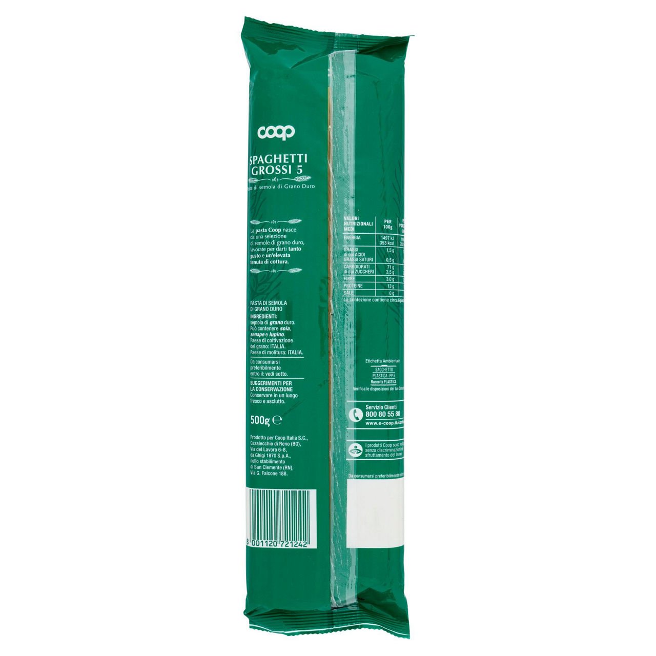 Spaghetti grossi n. 5 pasta di semola di grano duro 500 gr - Immagine 31