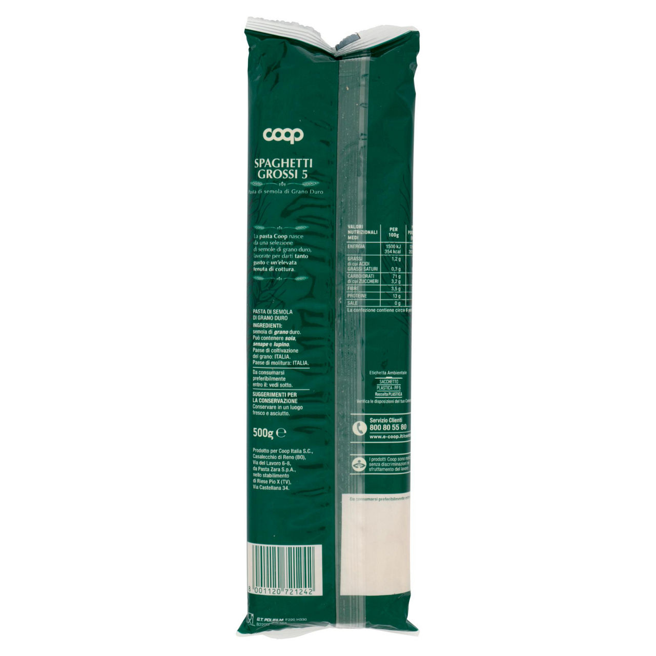 Spaghetti grossi n. 5 pasta di semola di grano duro 500 gr - Immagine 101