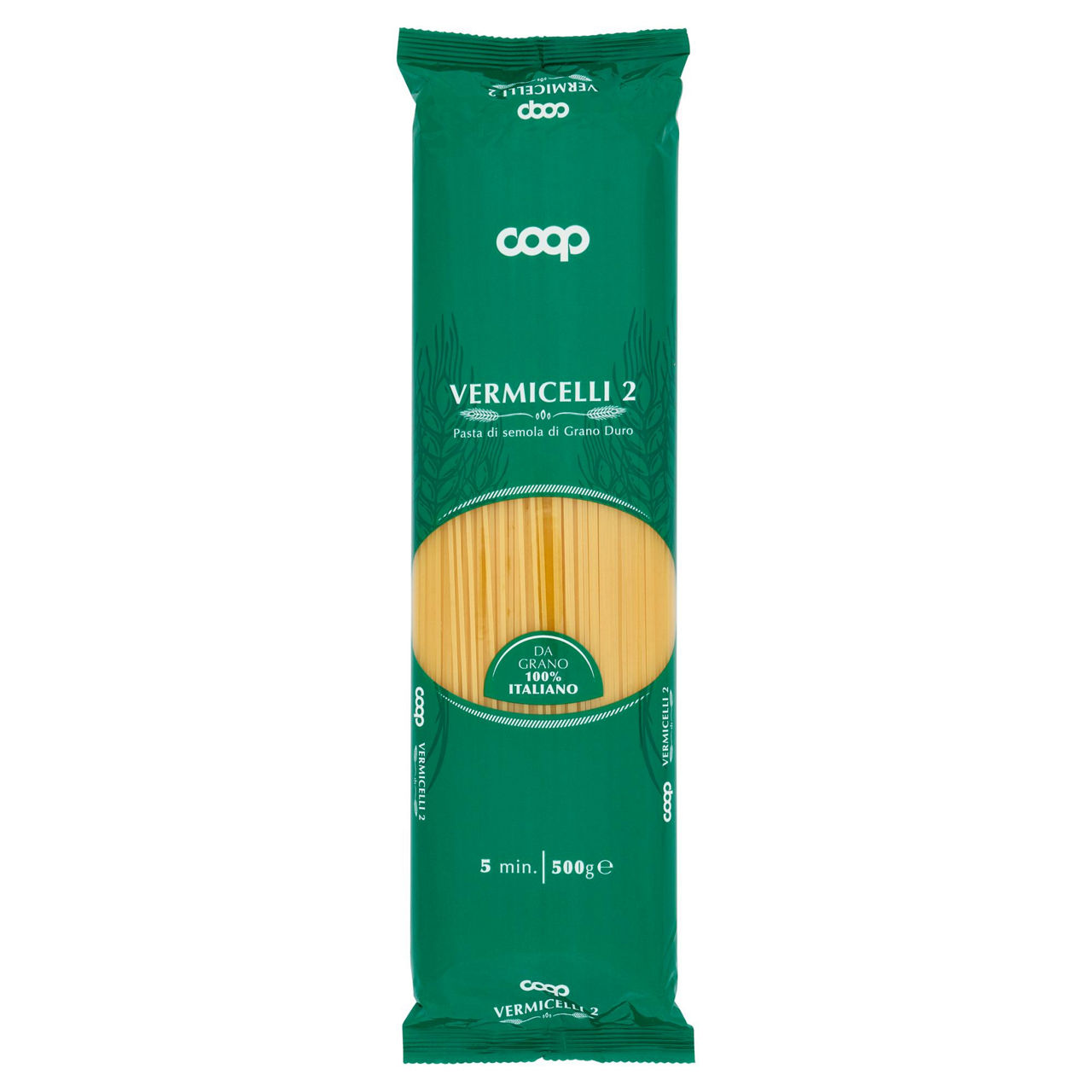 Pasta semola vermicelli coop n.2 g500 con grano italiano - Immagine 01
