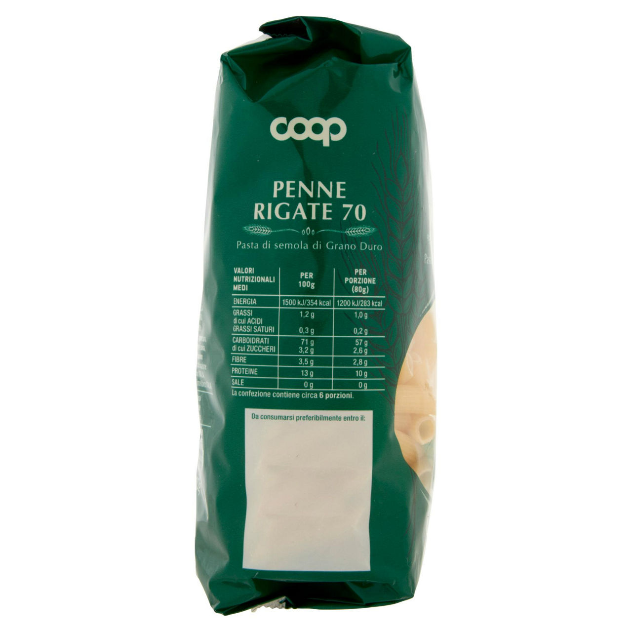 Penne rigate pasta semola n. 70 con grano italiano 500 g - Immagine 71