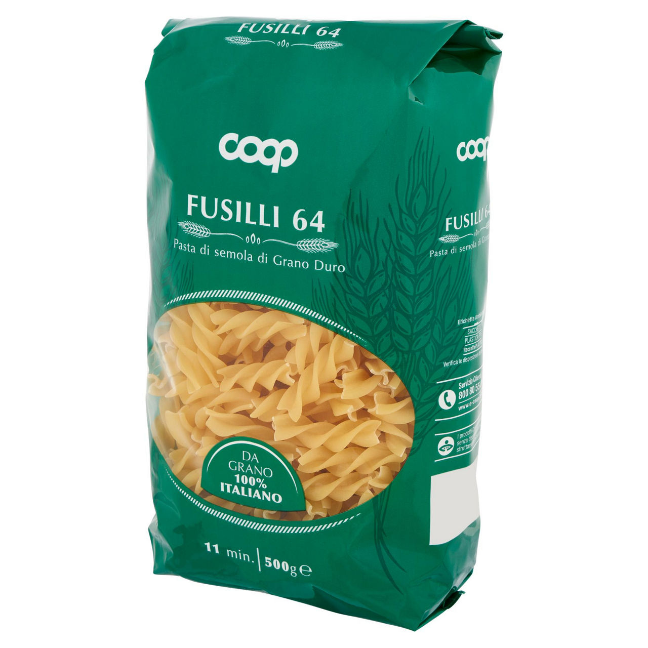 Fusilli n. 64 pasta di semola di grano duro 500 gr - Immagine 81