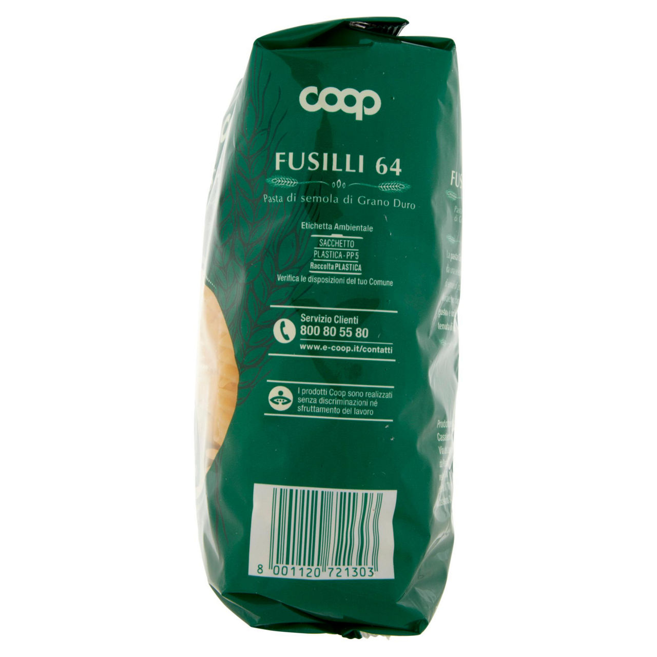 Fusilli n. 64 pasta di semola di grano duro 500 gr - Immagine 121