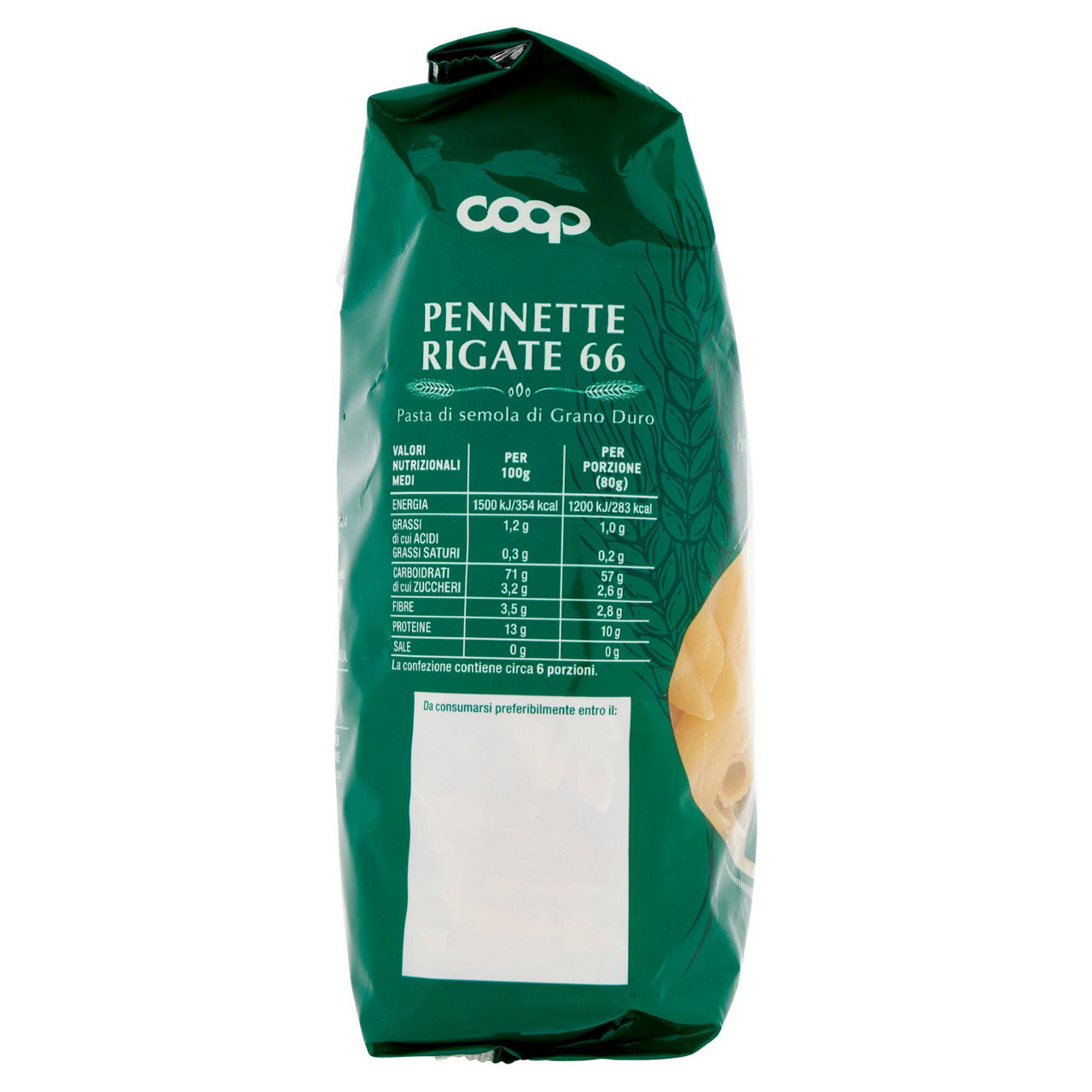Pennette rigate pasta semola n.66 con grano italiano 500 g - Immagine 21