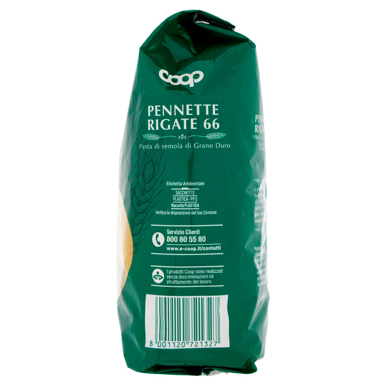 Pennette rigate pasta semola n.66 con grano italiano 500 g - Immagine 111