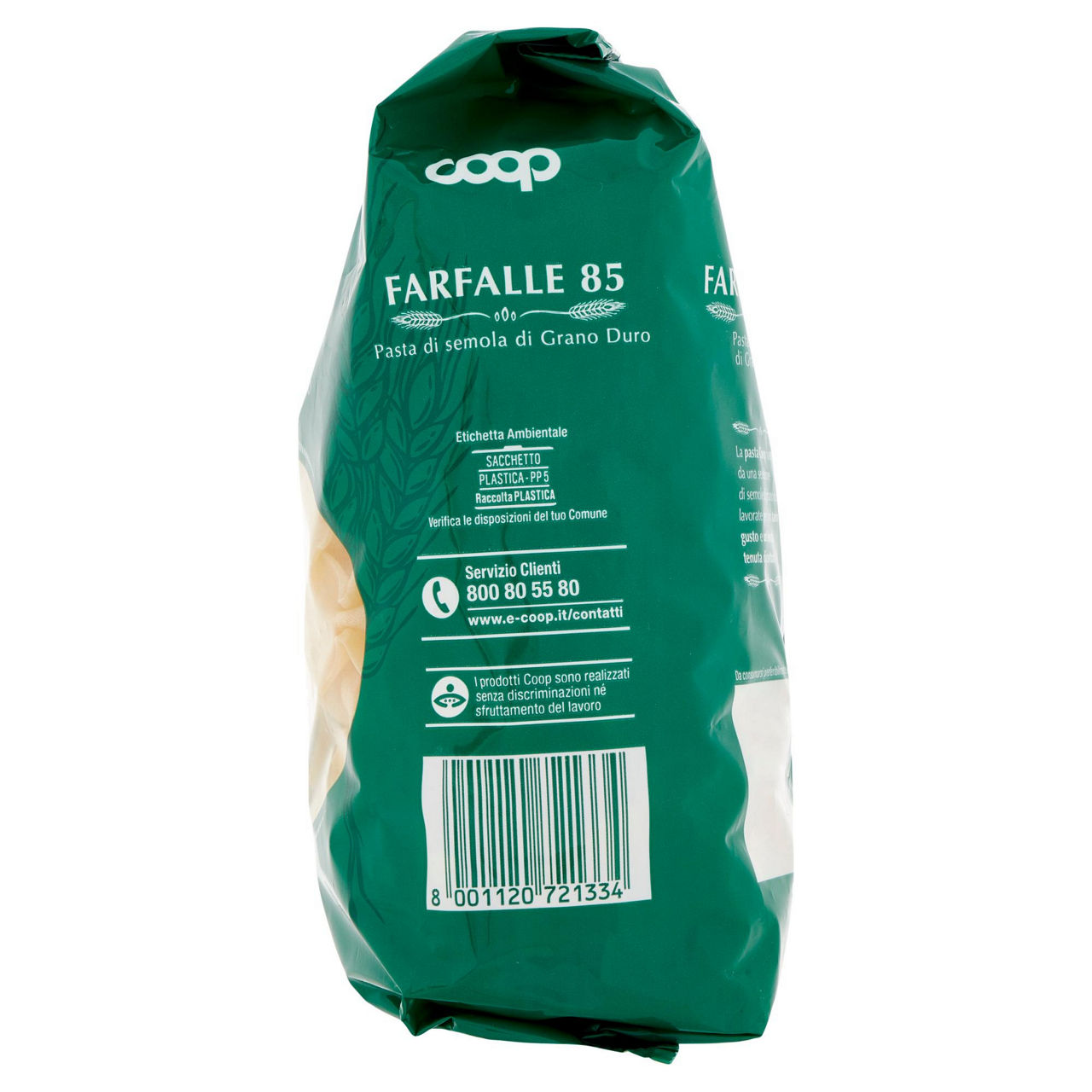 Farfalle pasta semola nr. 85 con grano italiano 500 g - Immagine 121