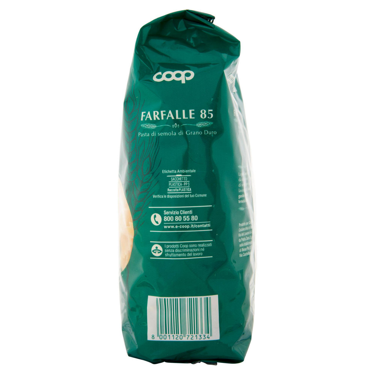 Farfalle pasta semola nr. 85 con grano italiano 500 g - Immagine 81