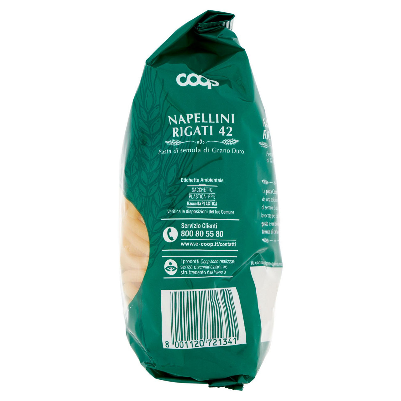 Napellini rigati pasta semola n 42 con grano italiano 500 g - Immagine 41