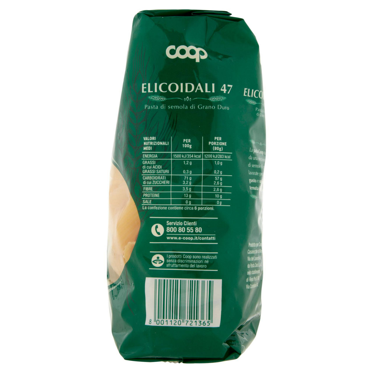 Elicoidali n. 47 pasta di semola di grano duro 500 gr - Immagine 101