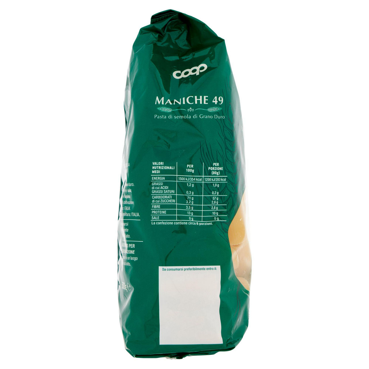 Maniche pasta semola n.49 con grano italiano 500 g - Immagine 111