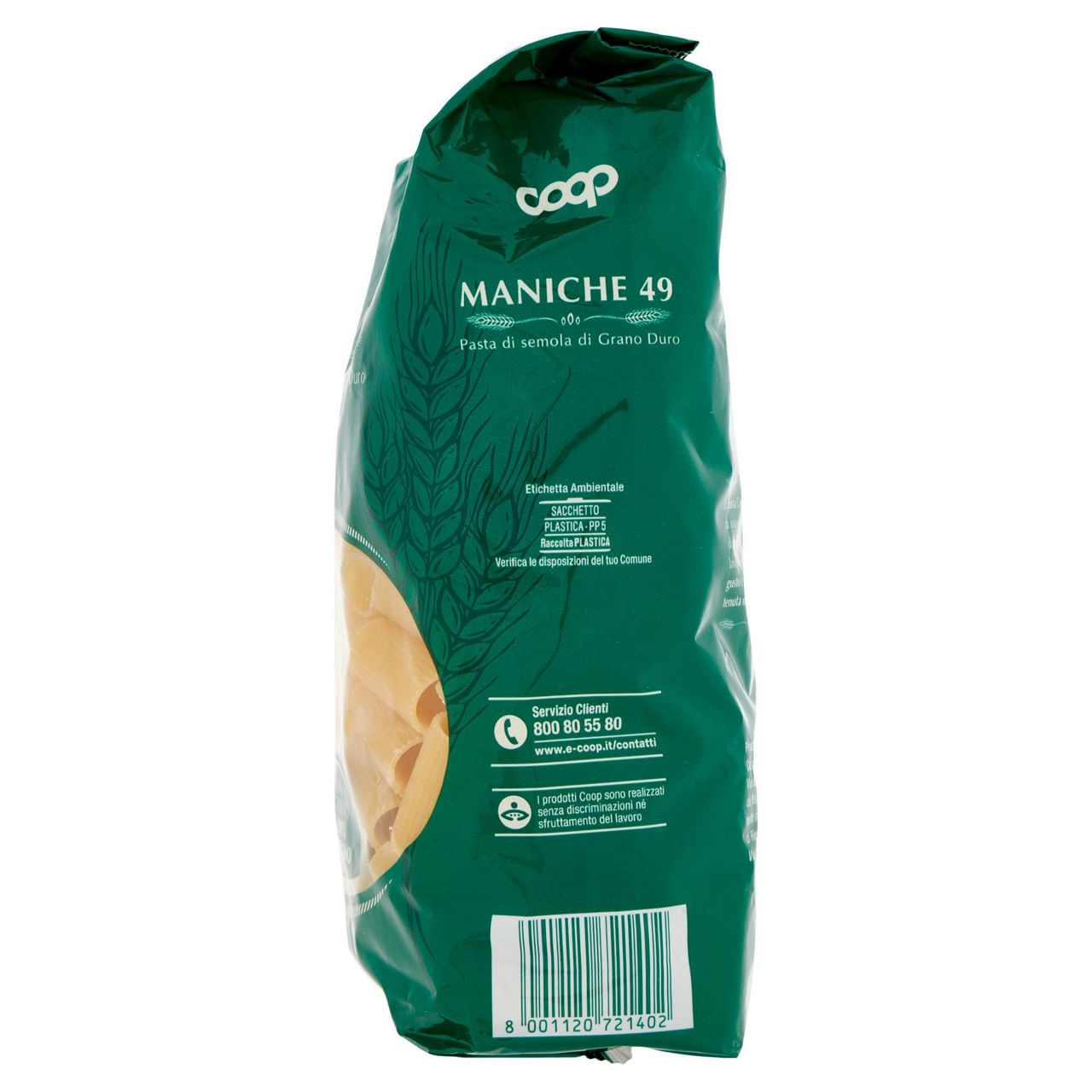Maniche pasta semola n.49 con grano italiano 500 g - Immagine 31