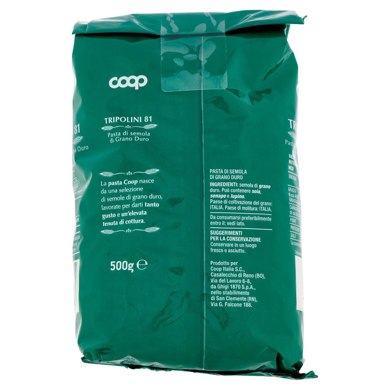 Pasta semola tripolini n.81 coop g500 con grano italiano - Immagine 91