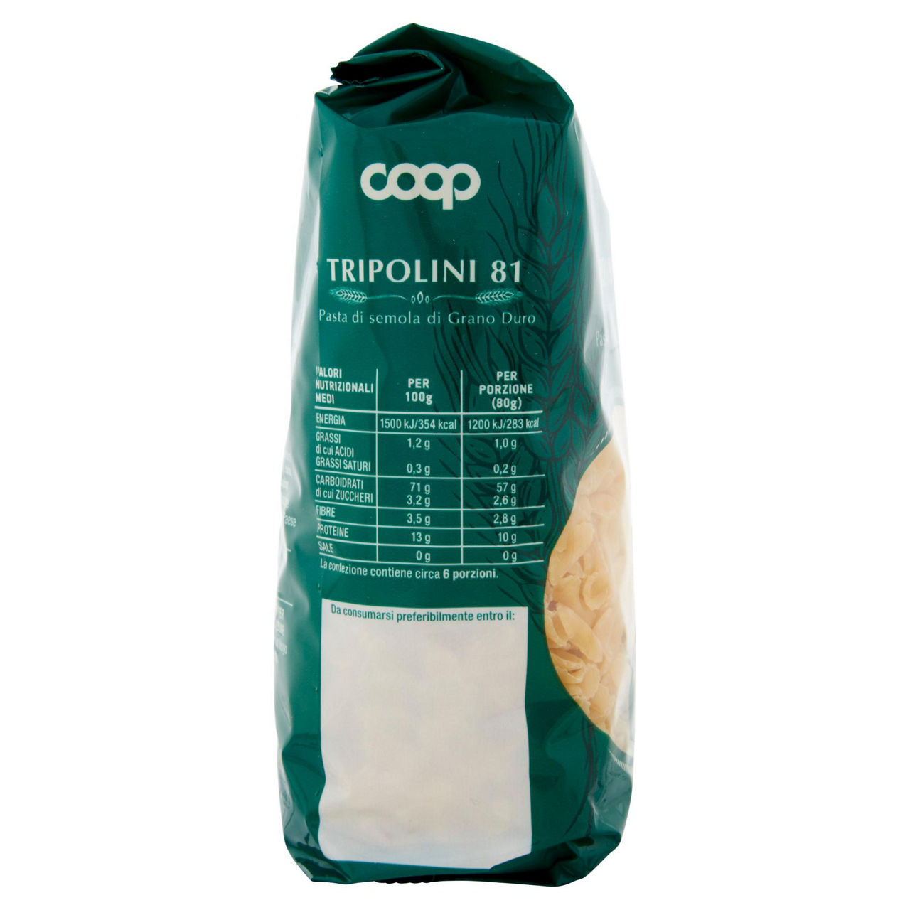 Pasta semola tripolini n.81 coop g500 con grano italiano - Immagine 101
