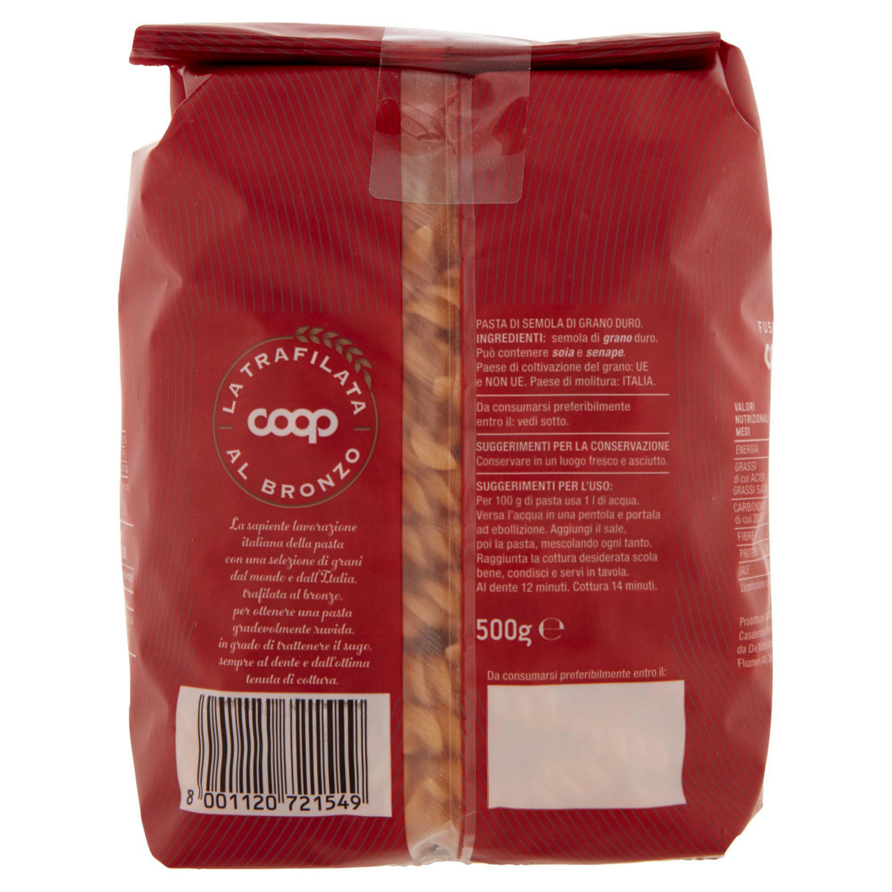 Fusilli la trafilata al bronzo  coop g500 - Immagine 21