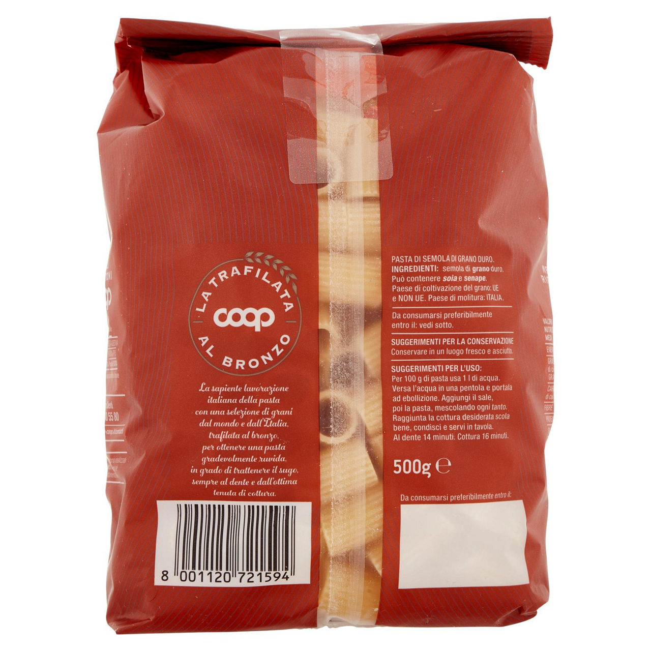 Mezzi rigatoni la trafilata al bronzo  coop g500 - Immagine 51