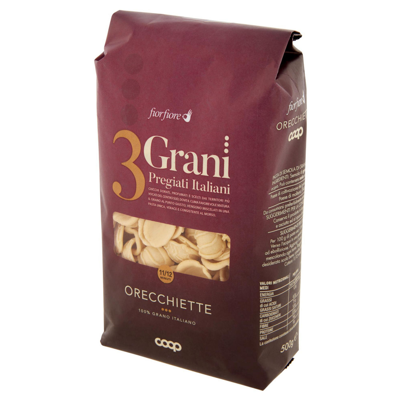 Orecchiette pasta di semola di grano duro 3 Grani Pregiati Italiani 500 gr - Immagine 31