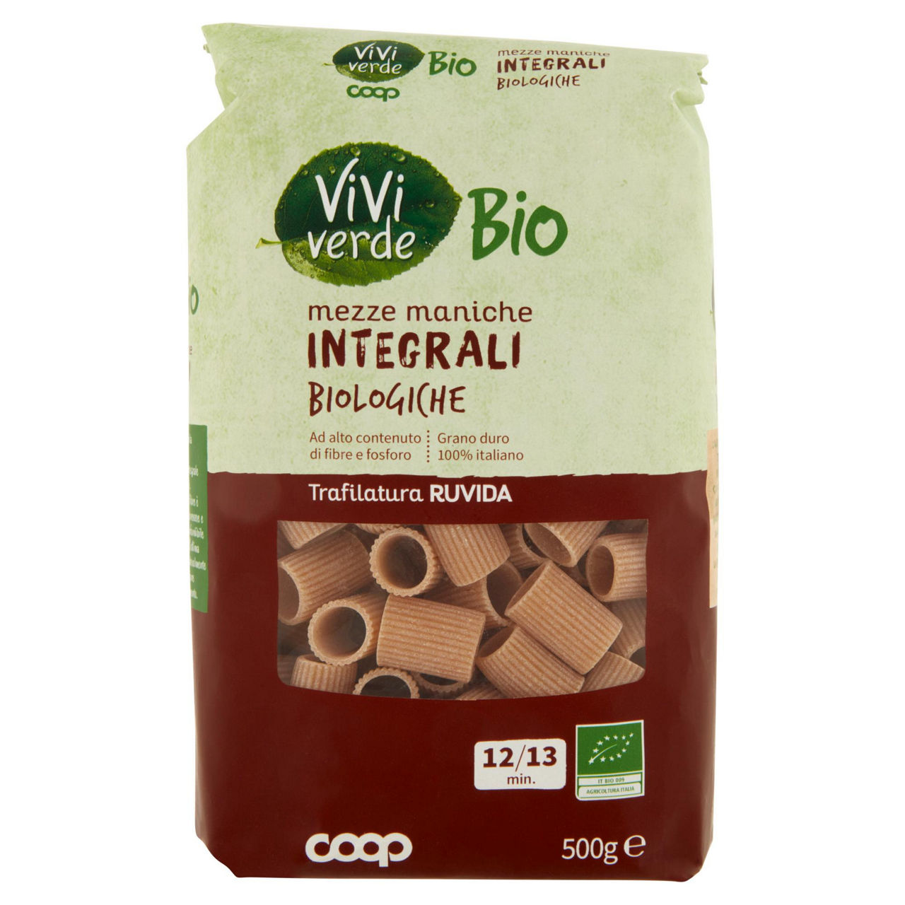 Mezze maniche integrali bio viviverde coop 500 - Immagine 01