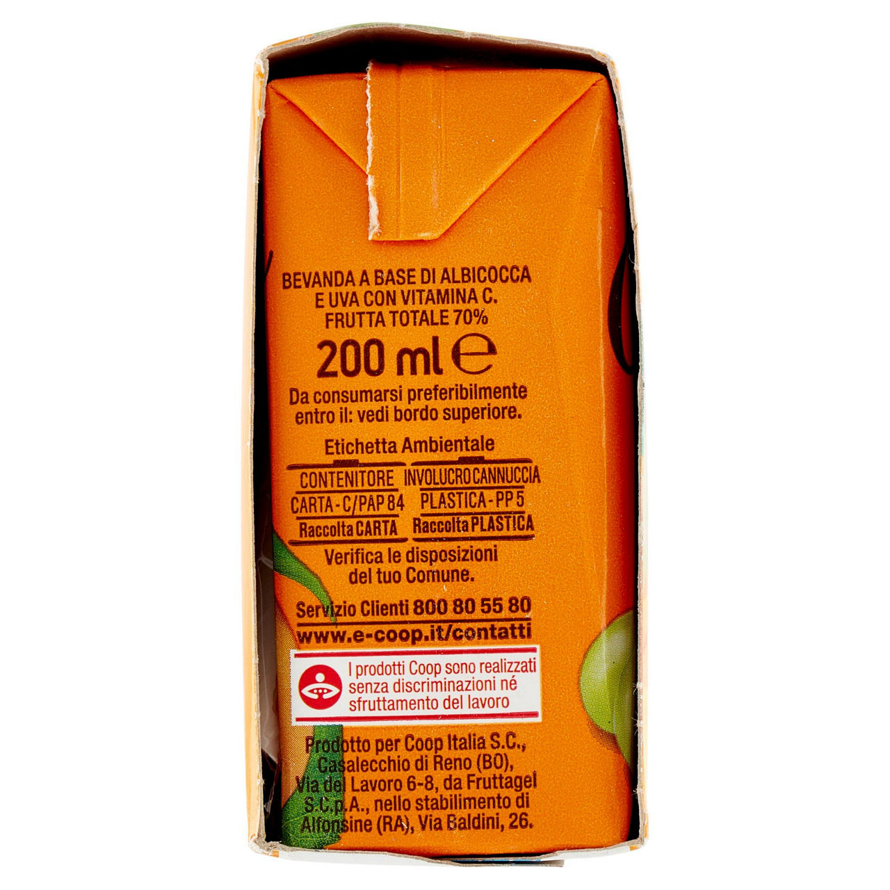 Bevanda senza zuccheri aggiunti albicocca coop cluster ml 200 x 3 - Immagine 31