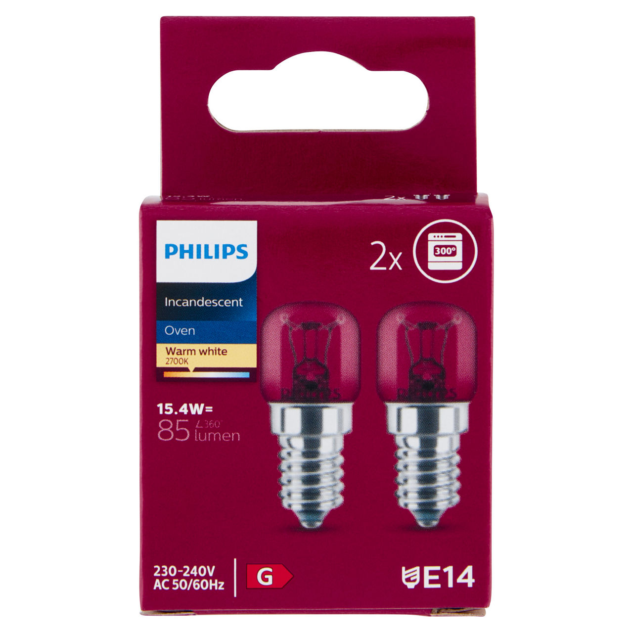 2 tubo da forno philips 2700k e14 90lm - Immagine 01
