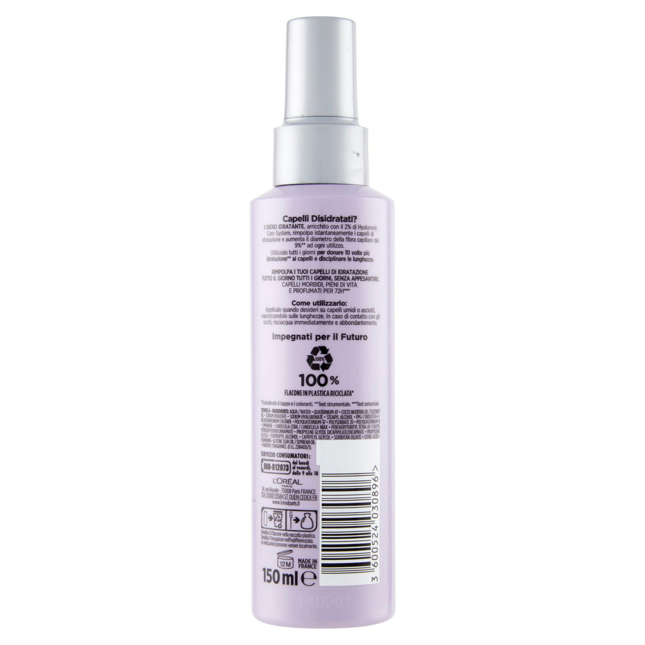 Trattamento per capelli spray Hydra Hyaluronic 150 ml - Immagine 11