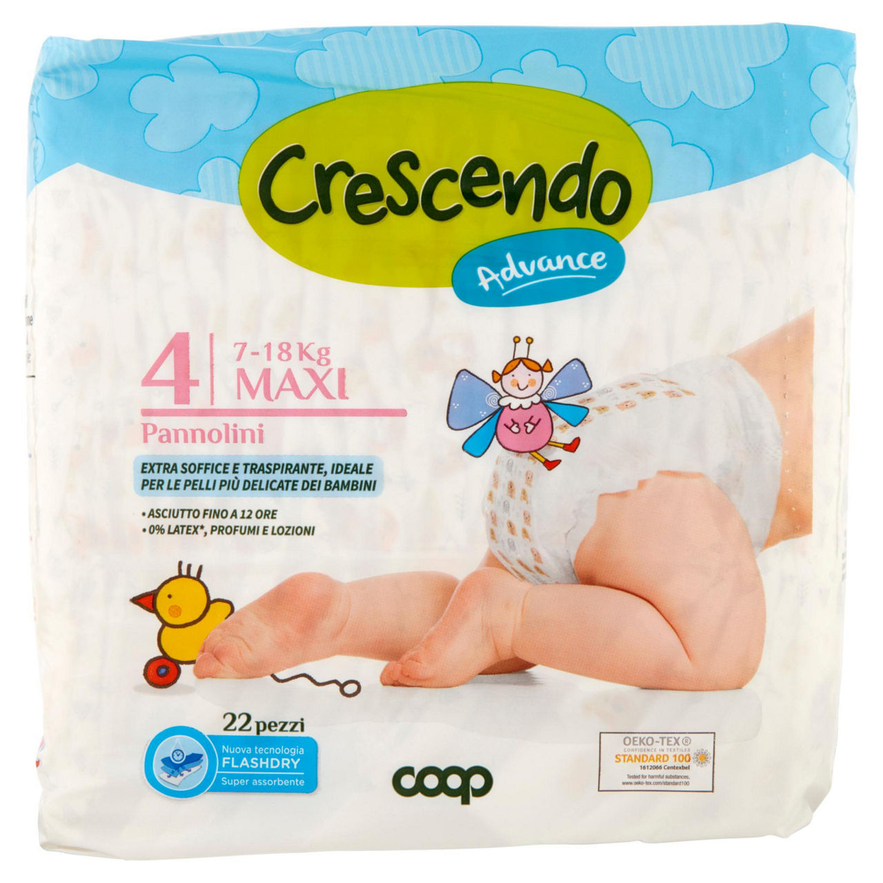 Pannolini coop crescendo advance tg 4 pz.22 - Immagine 01