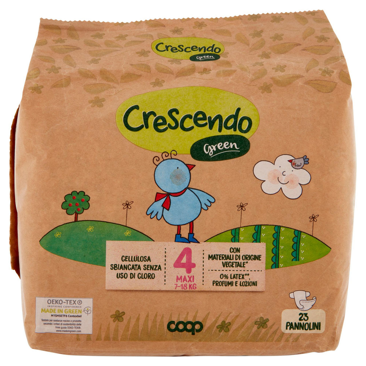 Pannolini Green tg 4 kg 7-18 pz 23