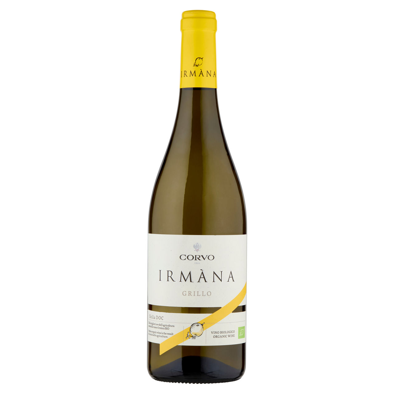 Vino bianco Irmàna Grillo Sicilia DOC bio 750 ml - Immagine 01