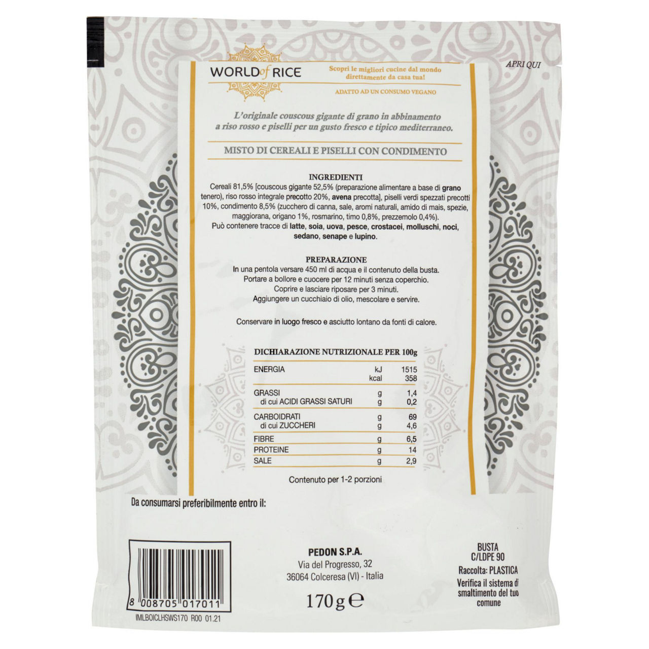 Couscous perlato libanese 170g - Immagine 51