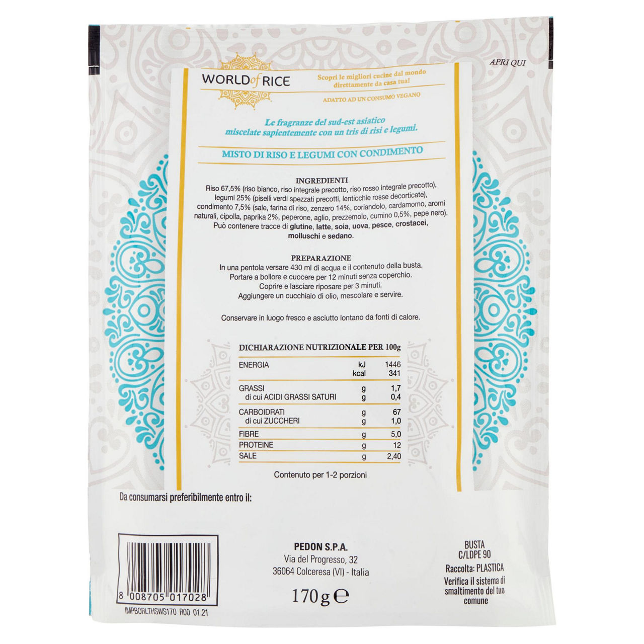 Riso e legumi alla thailandese 170 gr - Immagine 41