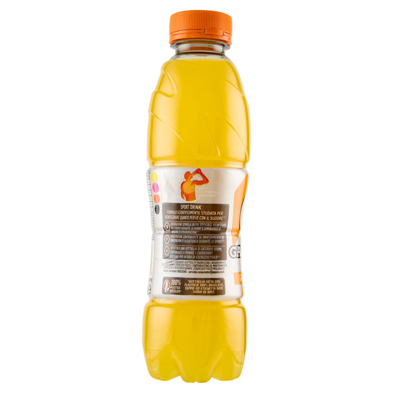 Integratore salino gatorade gusto arancia rpet 100% tappo sport ml 500 - Immagine 31