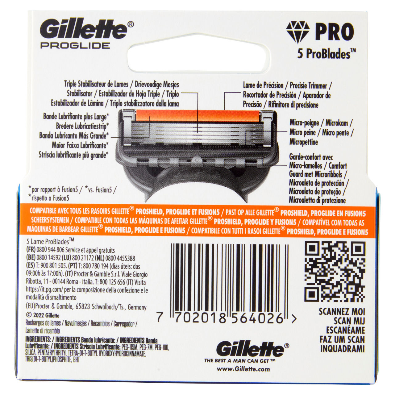 Lame di ricambio gillette fusion proglide manual pz.4 - Immagine 41