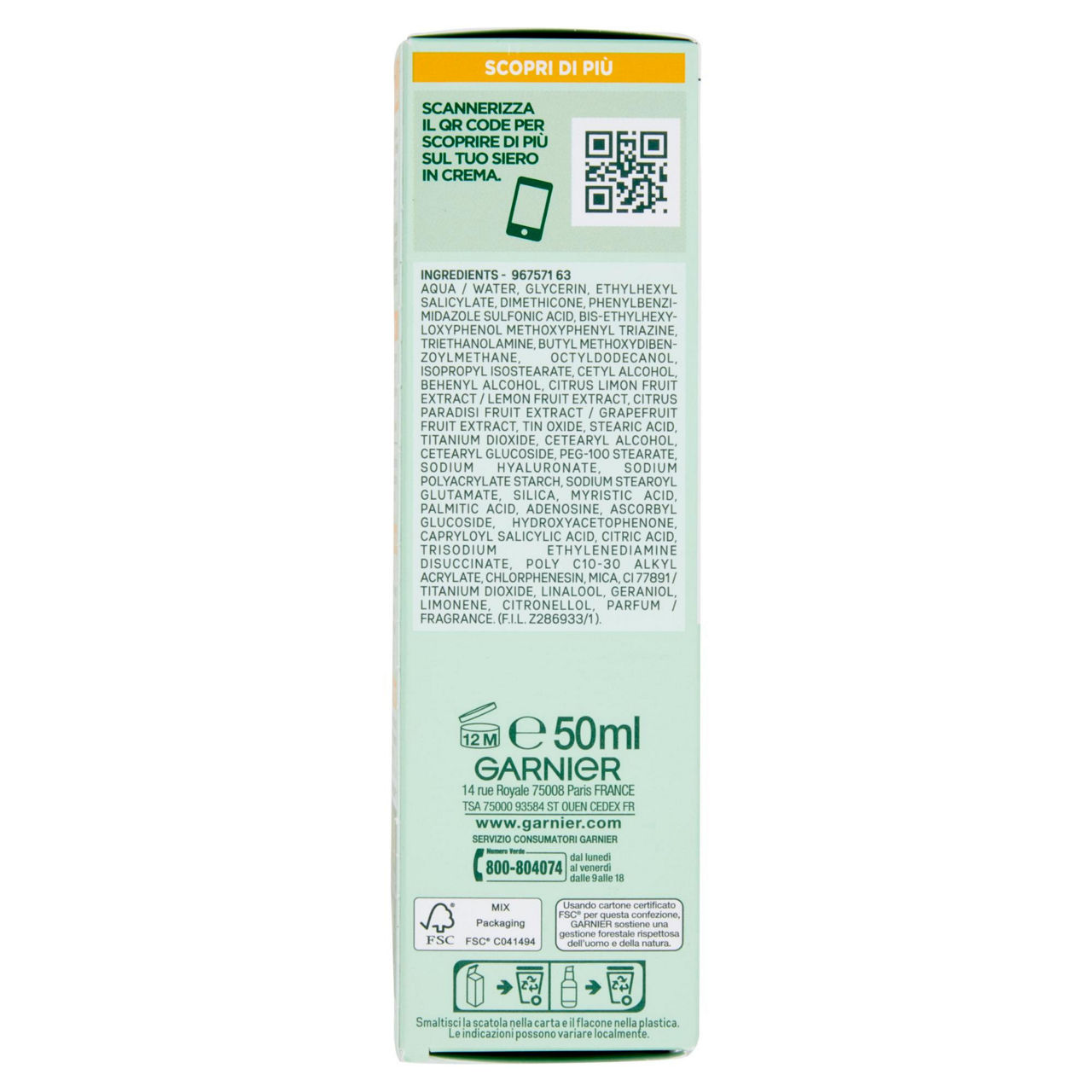 Siero viso in crema 2 in 1 illuminante Vitamina C 50 ml - Immagine 21