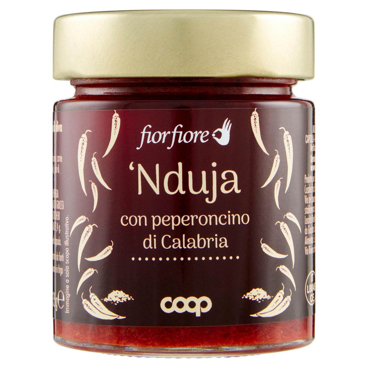 Nduja spalmabile con peperoncino di Calabria spalmabile 135 gr - Immagine 01