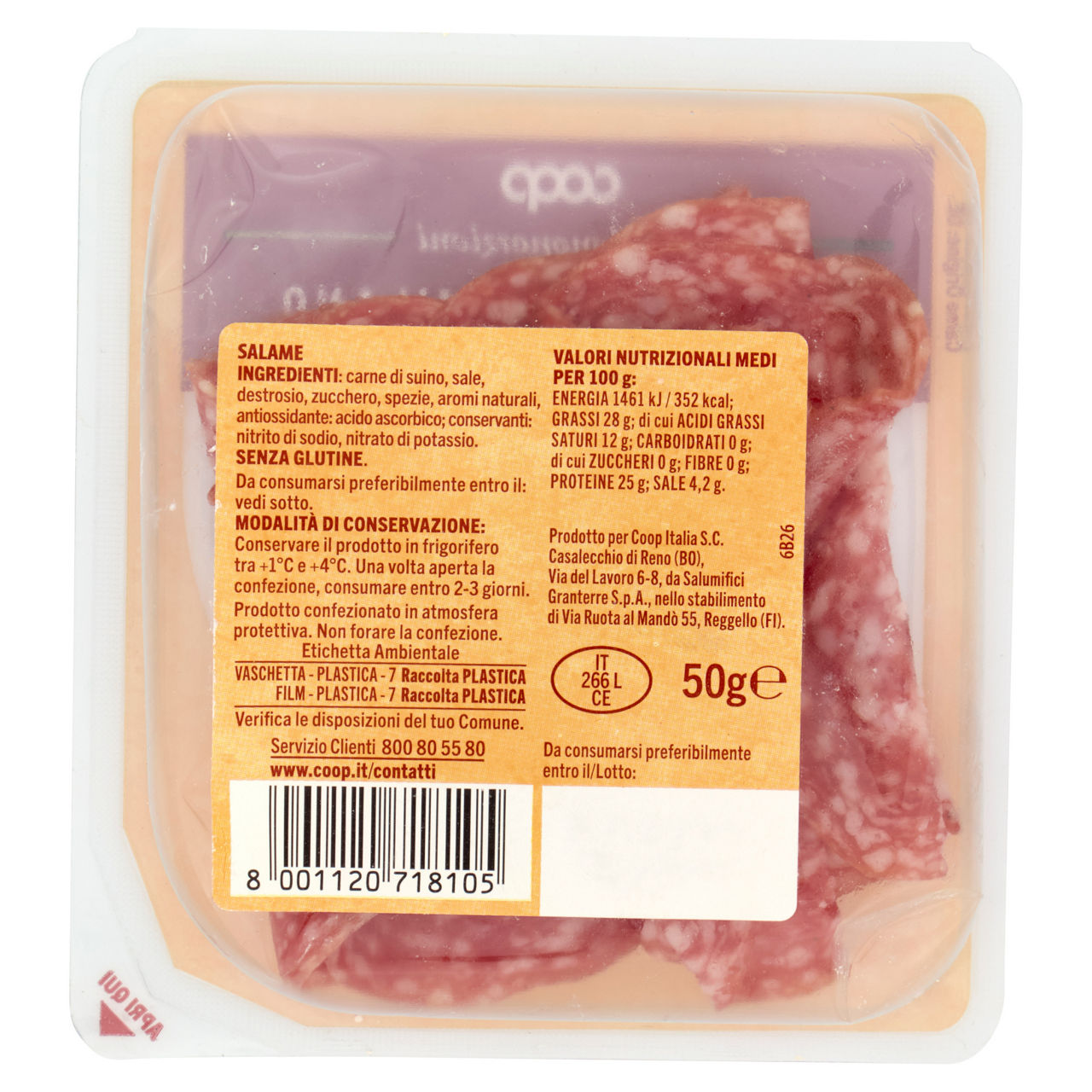 Salame tipo Milano affettato 50 gr - Immagine 21