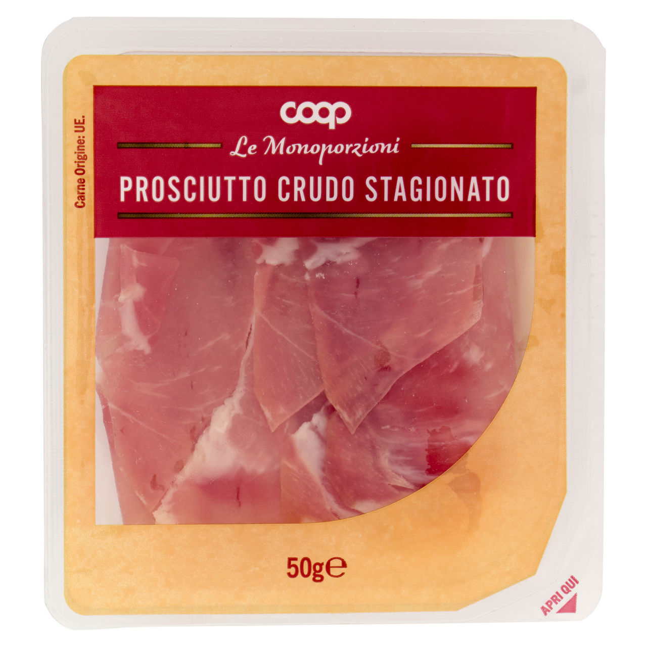 Prosciutto crudo stagionato affettato 50 gr - Immagine 01