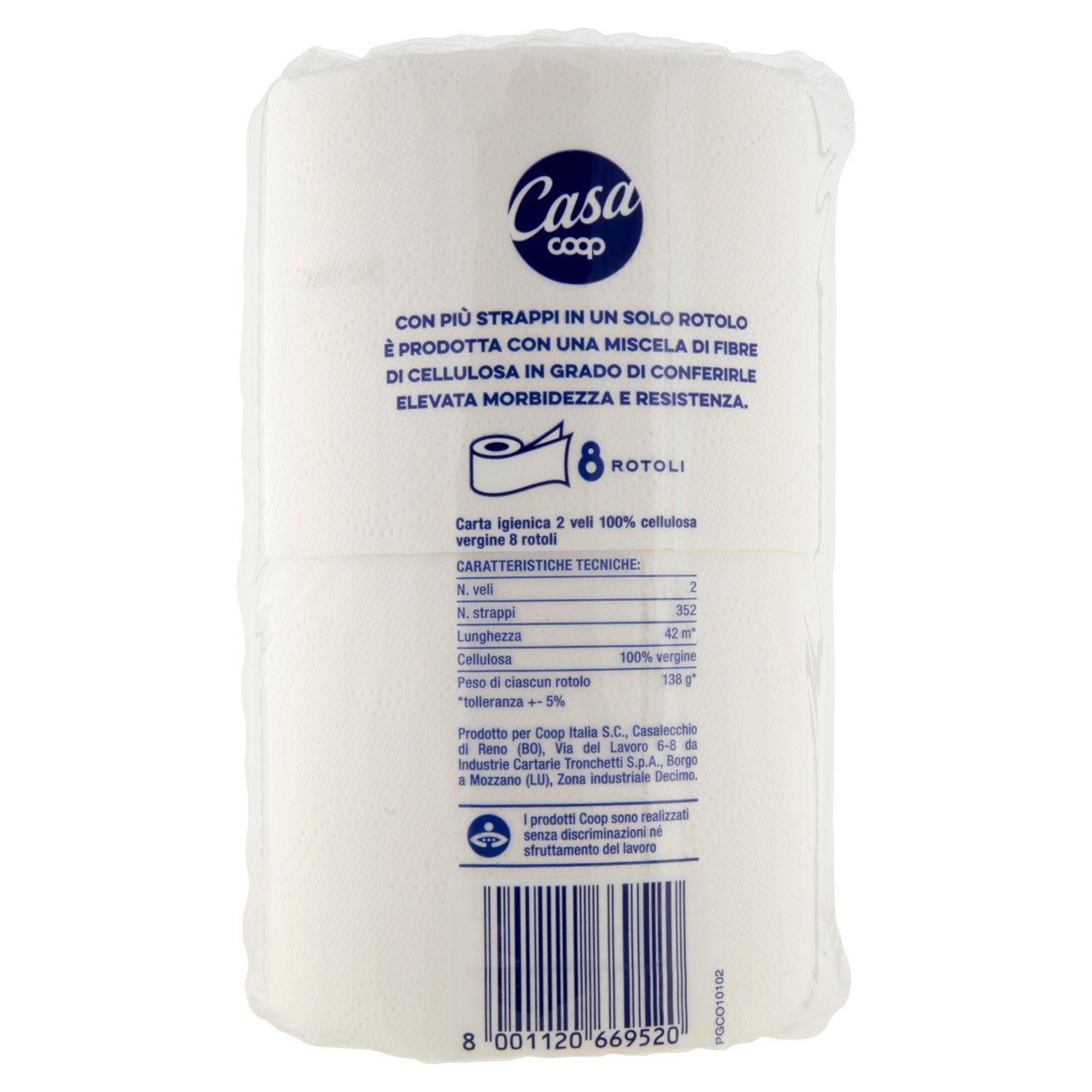Carta igienica compatta 2 veli 352 strappi 8 pz - Immagine 31