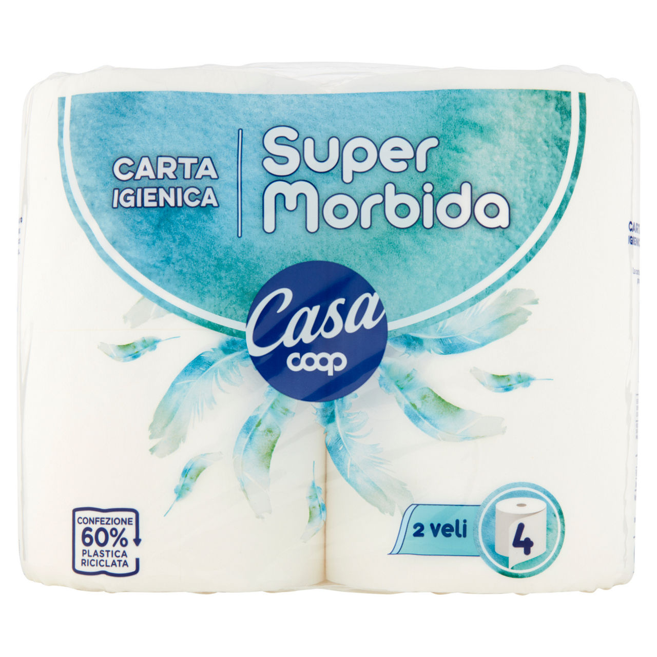 Carta igienica supermorbida 2 veli 252 strappi 4 pz - Immagine 01