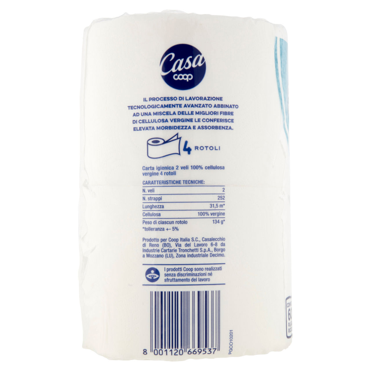Carta igienica supermorbida 2 veli 252 strappi 4 pz - Immagine 11