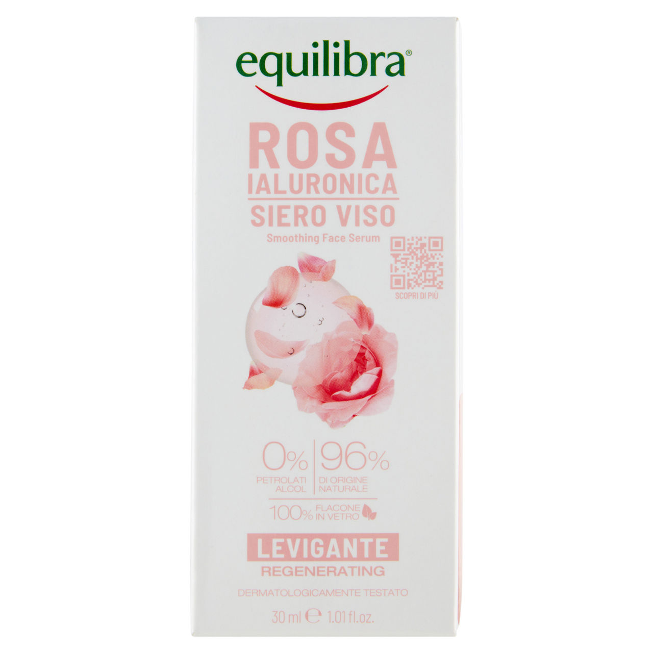 Siero viso levigante Rosa Ialuronica 30 ml - Immagine 01