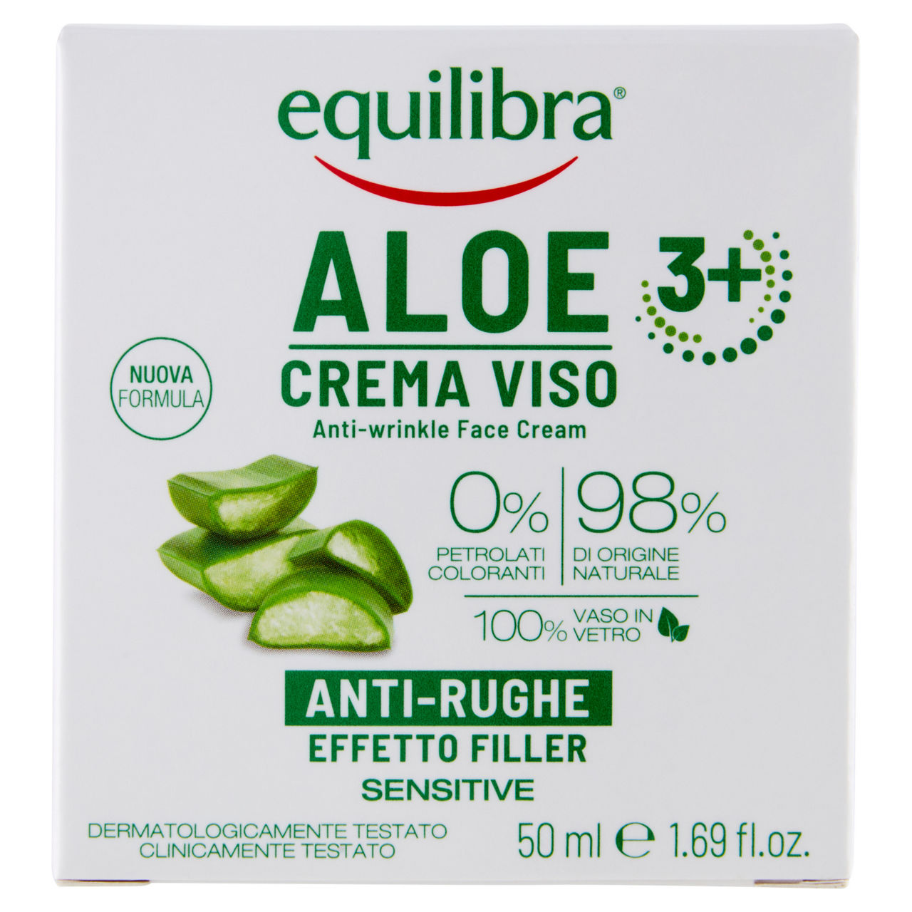 Crema viso anti-rughe aloe 50 ml