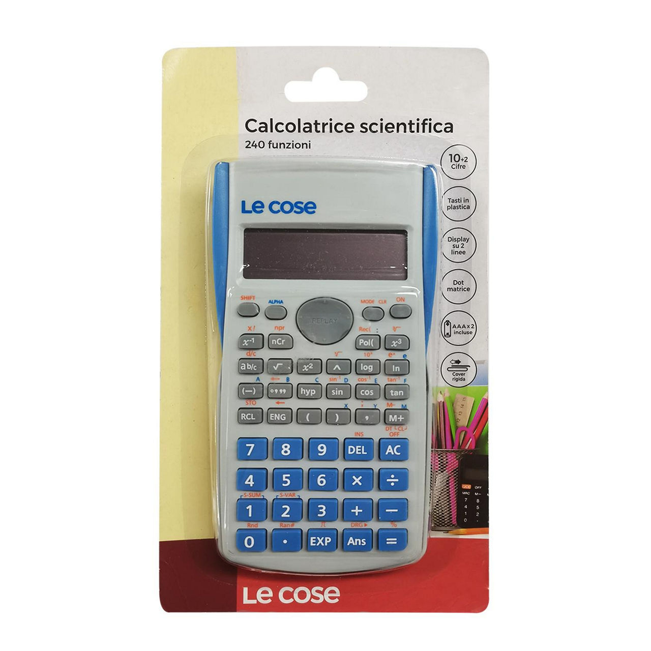 Calcolatrice scientifica con 240 funzioni display a due linee - Immagine 01